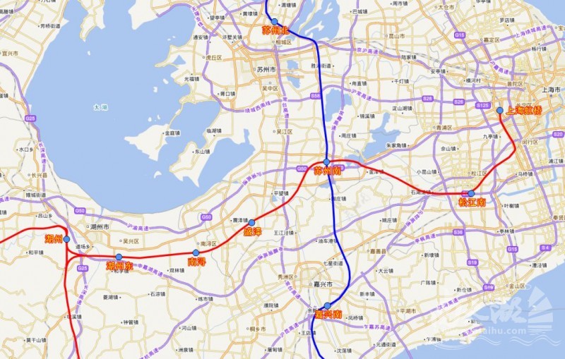 沪苏湖铁路站点解读松江南苏州南盛泽南浔湖州东